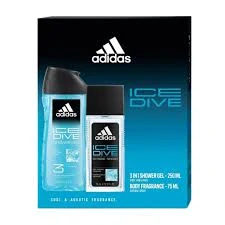 Dárková sada Adidas Ice Dive (Deodorant + sprchový gel)