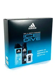 Dárková sada Adidas Ice Dive (Deodorant + sprchový gel + toal. voda)
