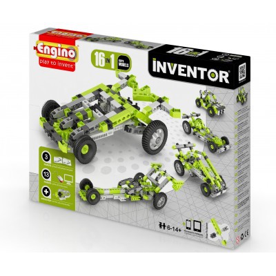 Stavebnice Engino 1631 Inventor 16 modelů aut
