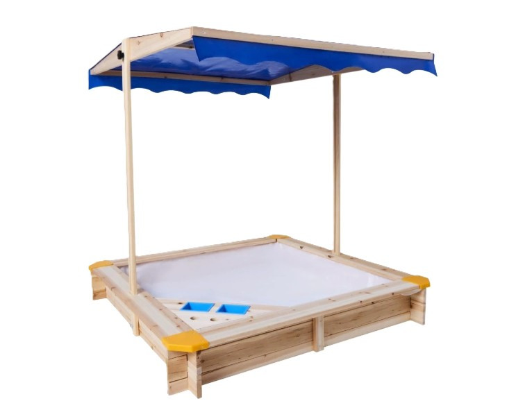 Pískoviště se stříškou a zmrzlinárnou KidLand 118x118x118 cm modré