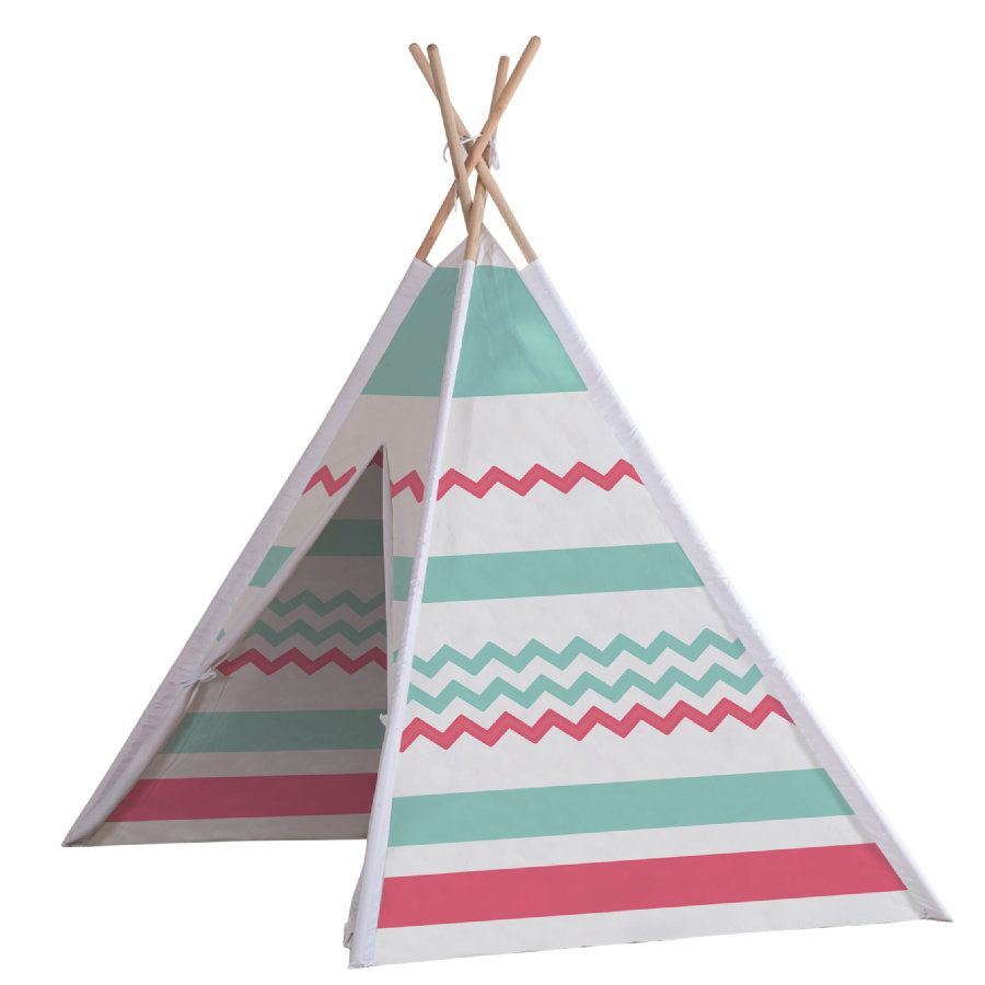 ORIGINAL JOHN TEEPEE ZE DŘEVA - BAREVNÉ