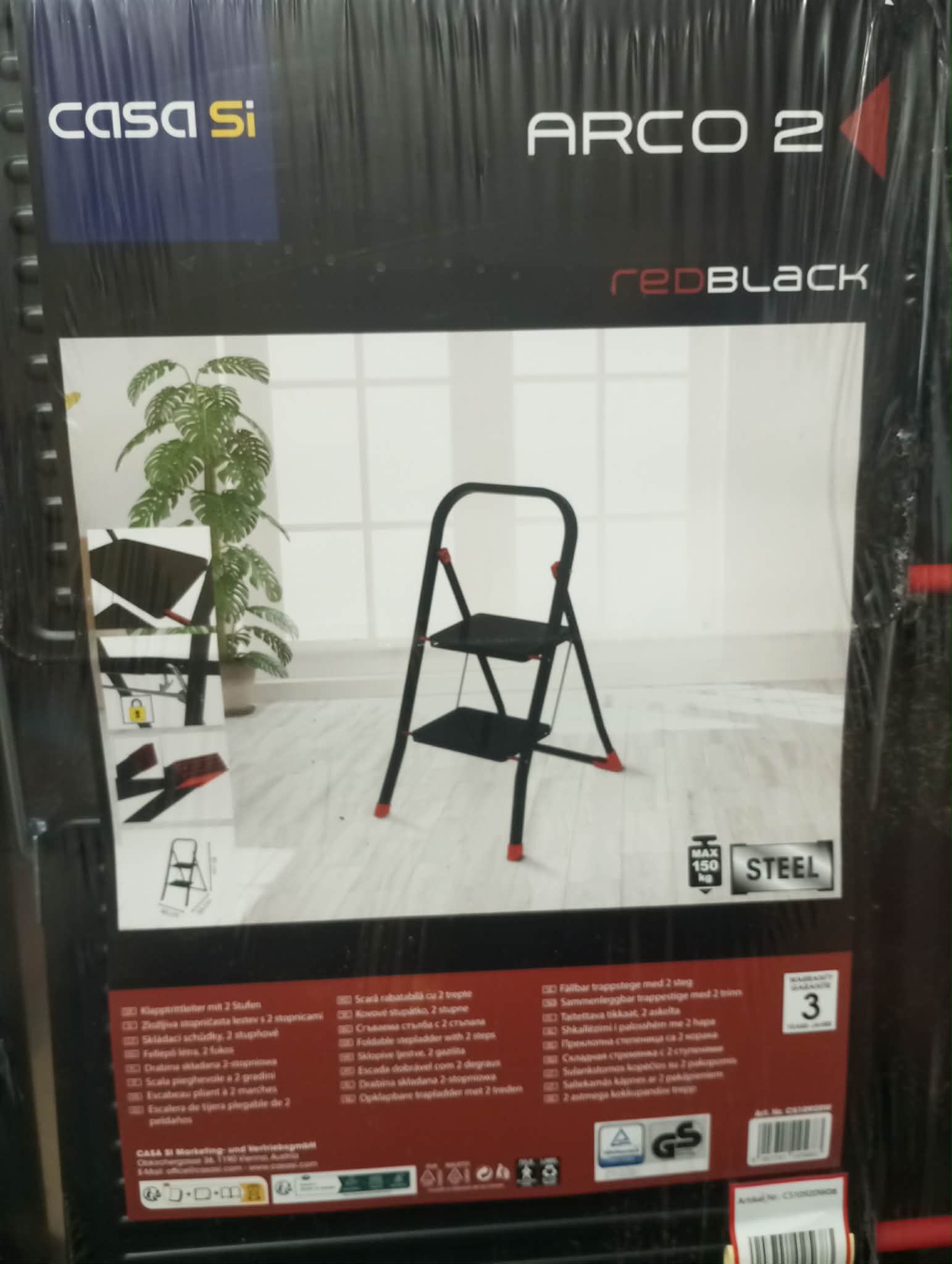 Ocelové skládací schůdky Casa Si Arco 2 stupně