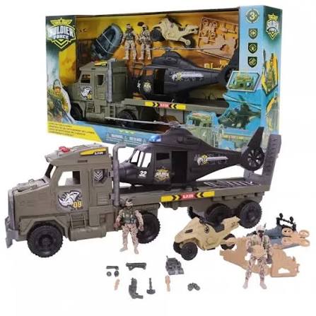 Vojenský set Soldier Force Army Deploy se zvuky a efekty