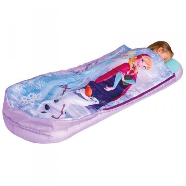Nafukovací postel FROZEN se spacím pytlem s taškou + pumpou