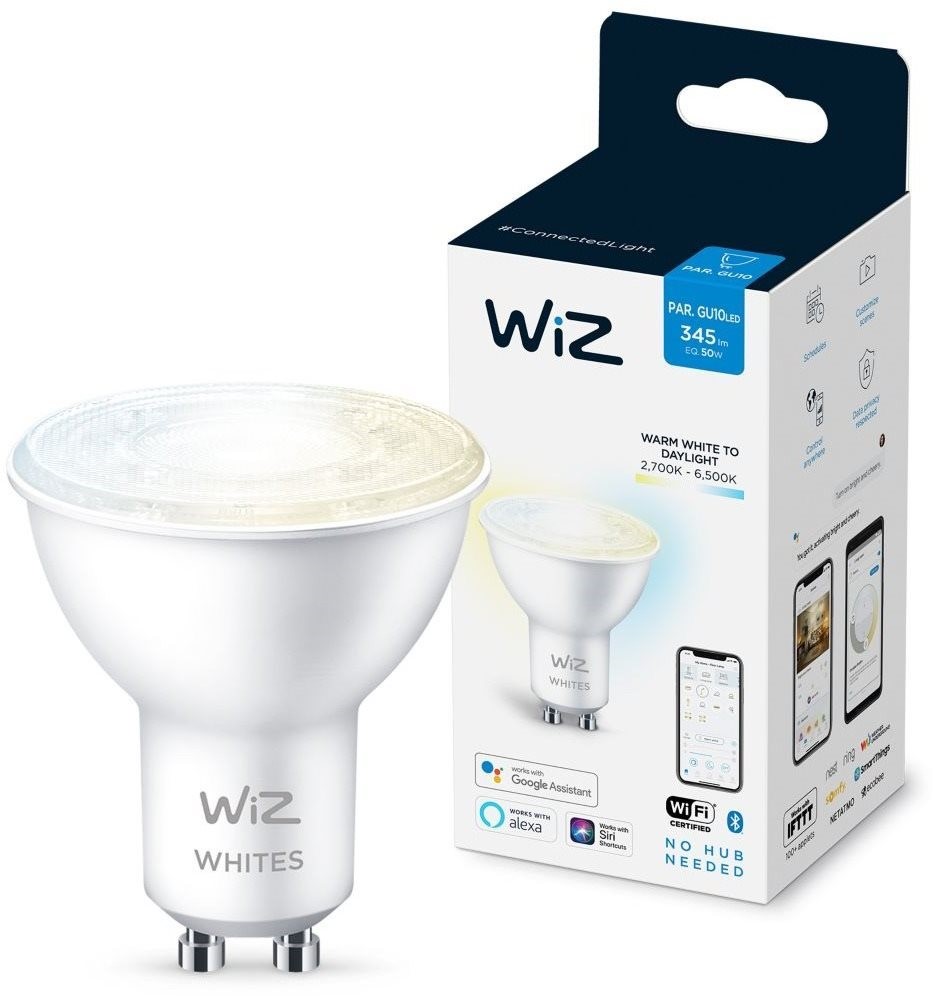 LED Stmívatelná žárovka PAR16 GU10/4,7W/230V 2700K CRI 90 Wi-Fi - WiZ