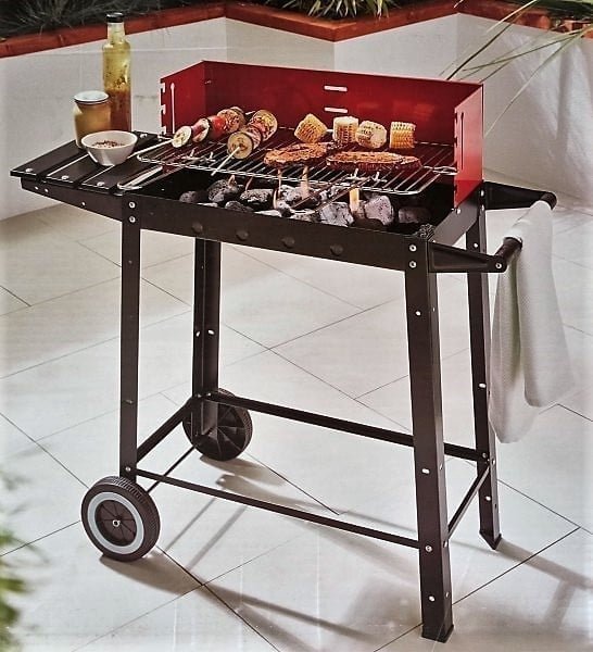 BBQ ZAHRADNÍ PARTY GRIL S KOLEČKY
