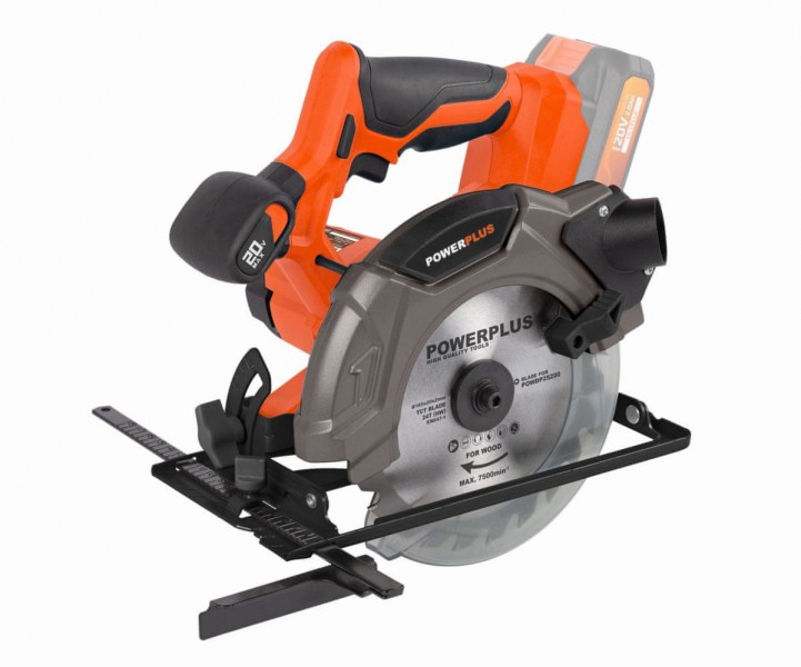 AKU OKRUŽNÍ PILA 20V POWERPLUS POWDP25200 165MM LI-ION (BEZ BATERIE)