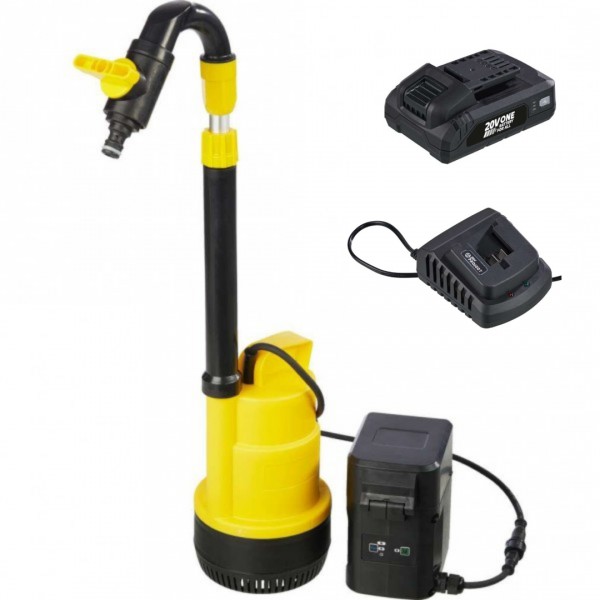Aku čerpadlo na dešťovou vodu 20V Countryside LSP-200C + baterie 2.0 Ah + nabíječka