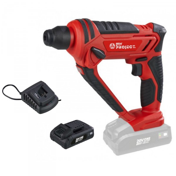 Aku vrtací kladivo 20V MyProject HD-06 + baterie 2.0 Ah + nabíječka