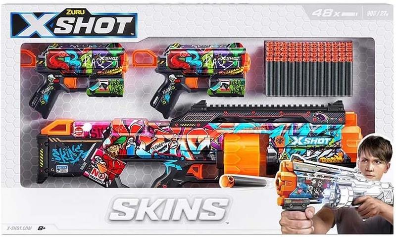 Sada pistolí X-Shot Skins Mix Combo Pack 36524
