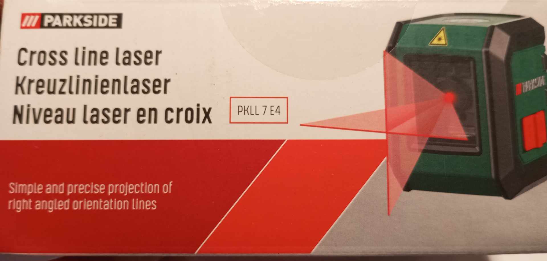 Křížový liniový laser PARKSIDE PKLL 7 E4