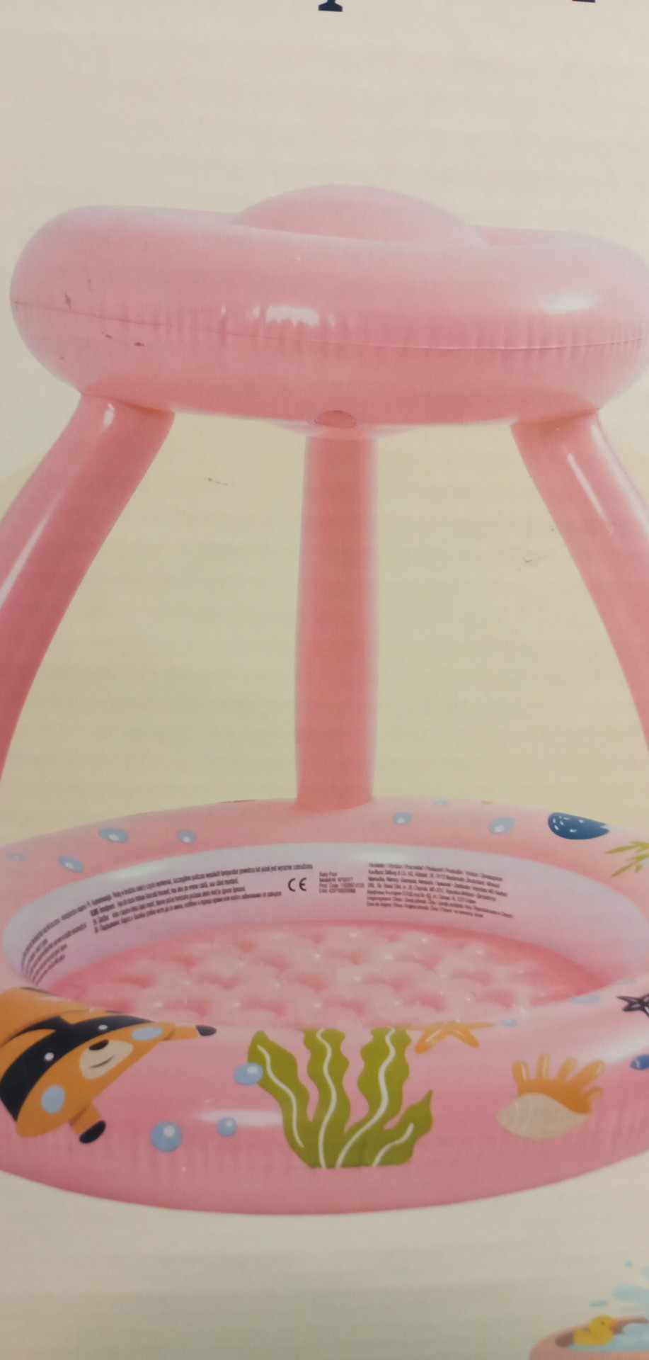 Dětský bazén se stříškou Kuniboo 100 cm - růžový