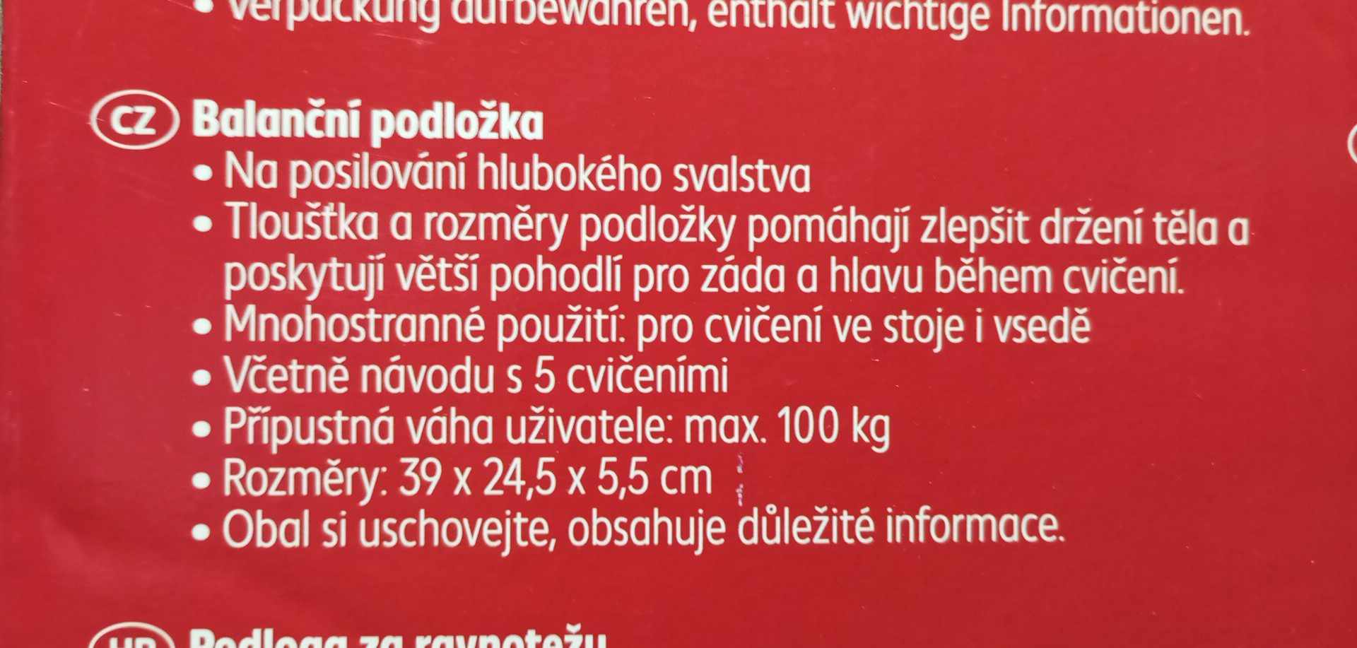 Balanční podložka Newcential