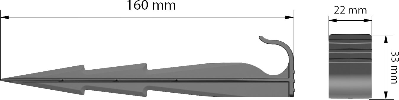 Kolíky Gardenplast WATERPEG k připevnění kapkové závlahy 25 ks 16 cm