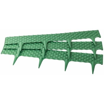 Zahradní obrubník 240 cm Gardenplast Rattan palisade - zelená