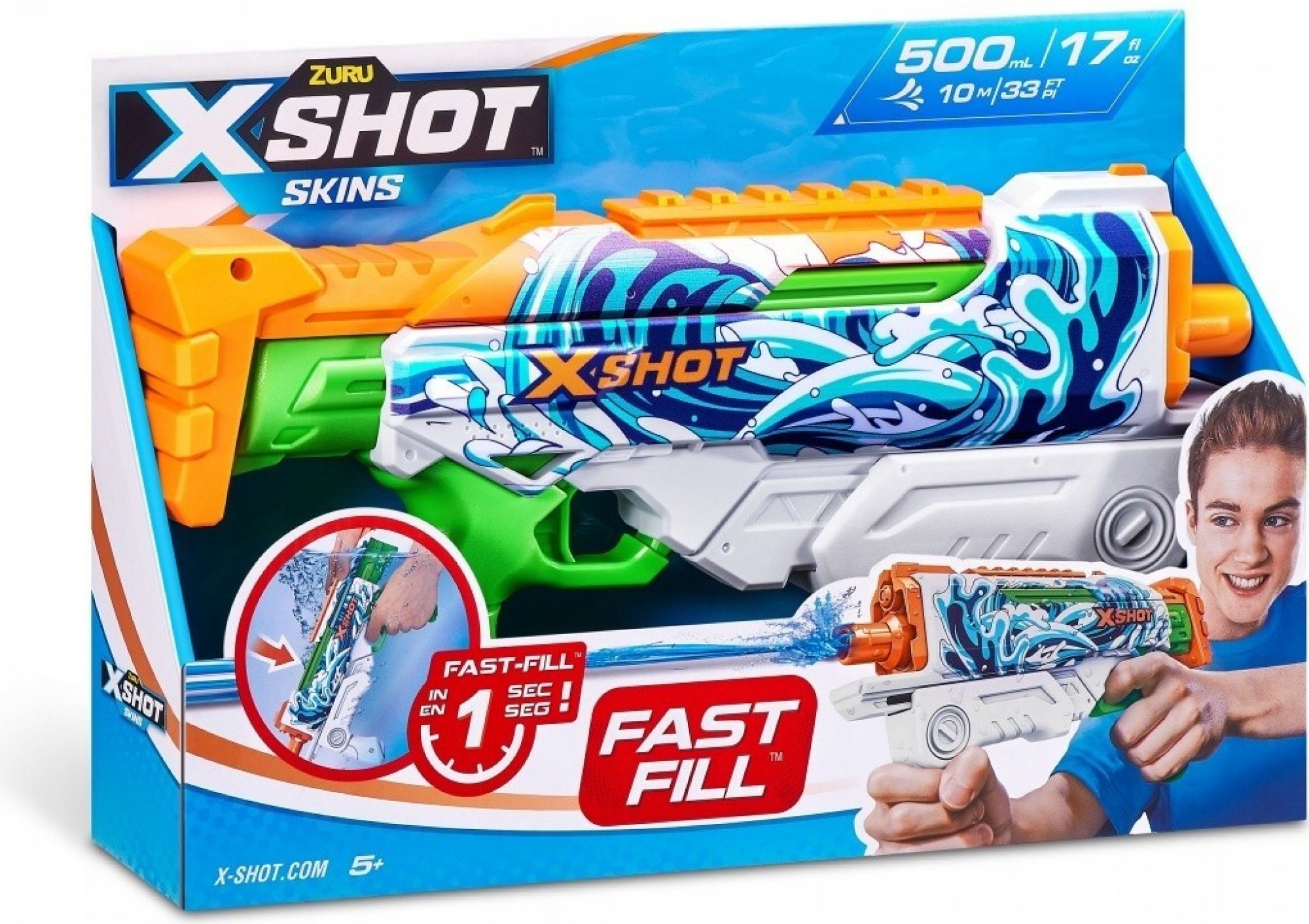 Vodní pistole ZURU X-SHOT Skins - Hypeload Fast fill