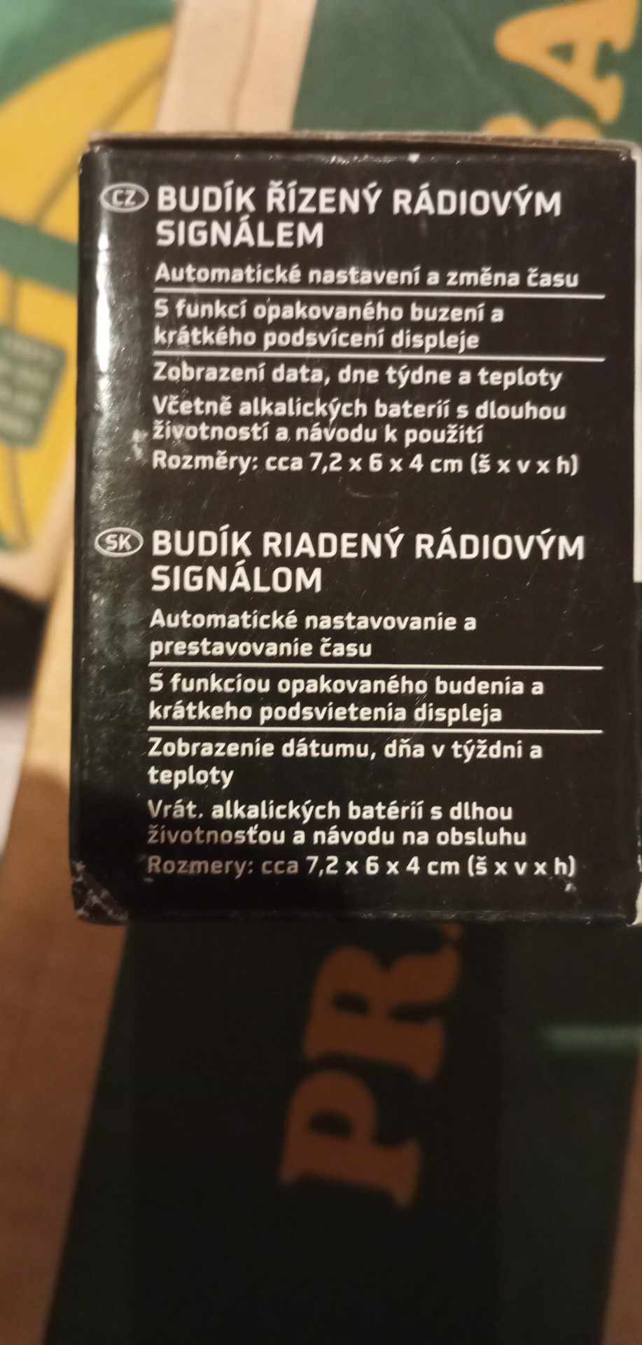 DIGITÁLNÍ RADIOBUDÍK S TEPLOMĚREM AURIOL - ZELENÝ