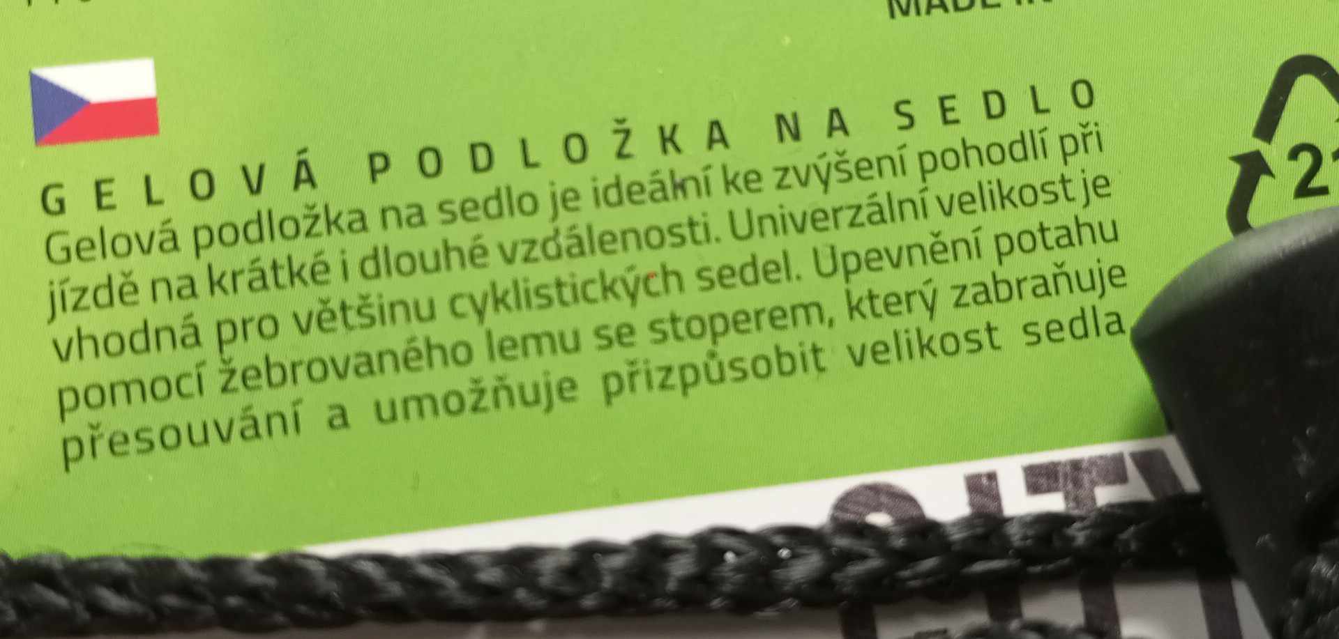 Gelový potah na sedlo kola Bike Upgrade