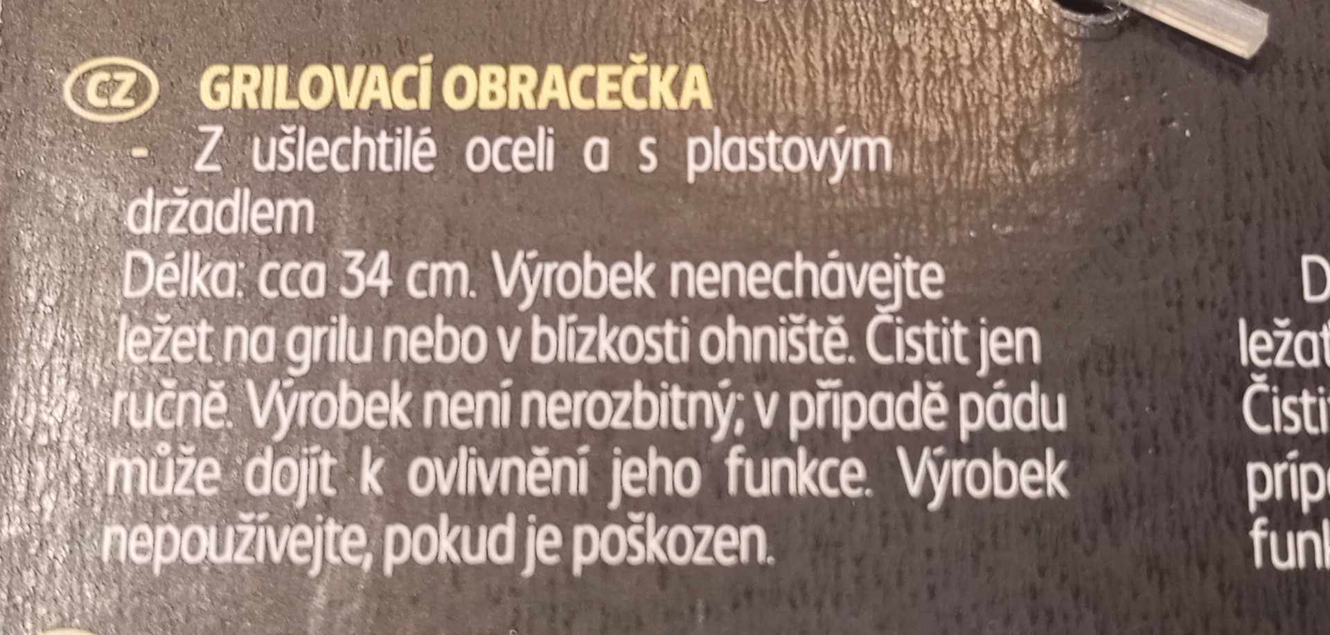 Grilovací obracečka CountrySide - 34 cm 