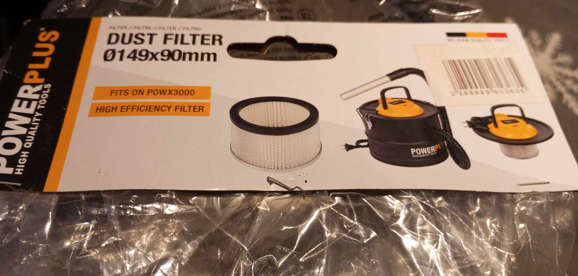 HEPA filtr pro vysavače popelu POWX3000 a POWX3010 Powerplus POWX3000B