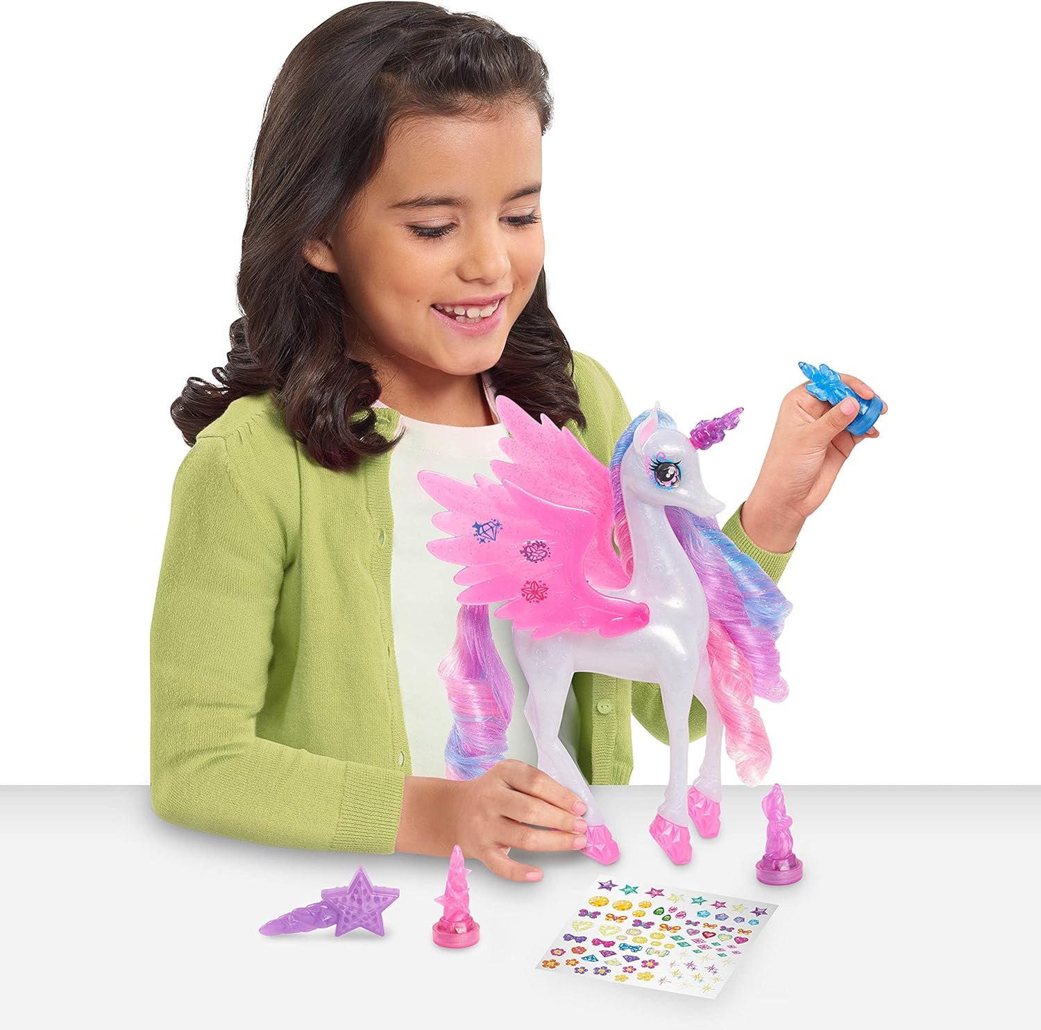 Svítící jednorožec Shimmer Corns Light Up Color Party Activity Set