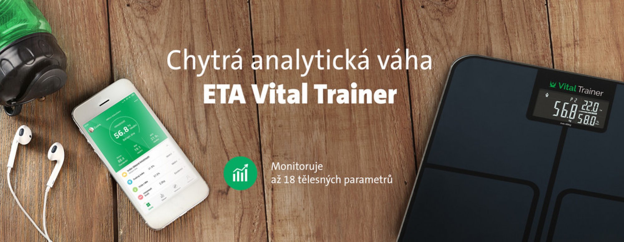 Analytická osobní váha ETA 7780 90000 Vital Trainer