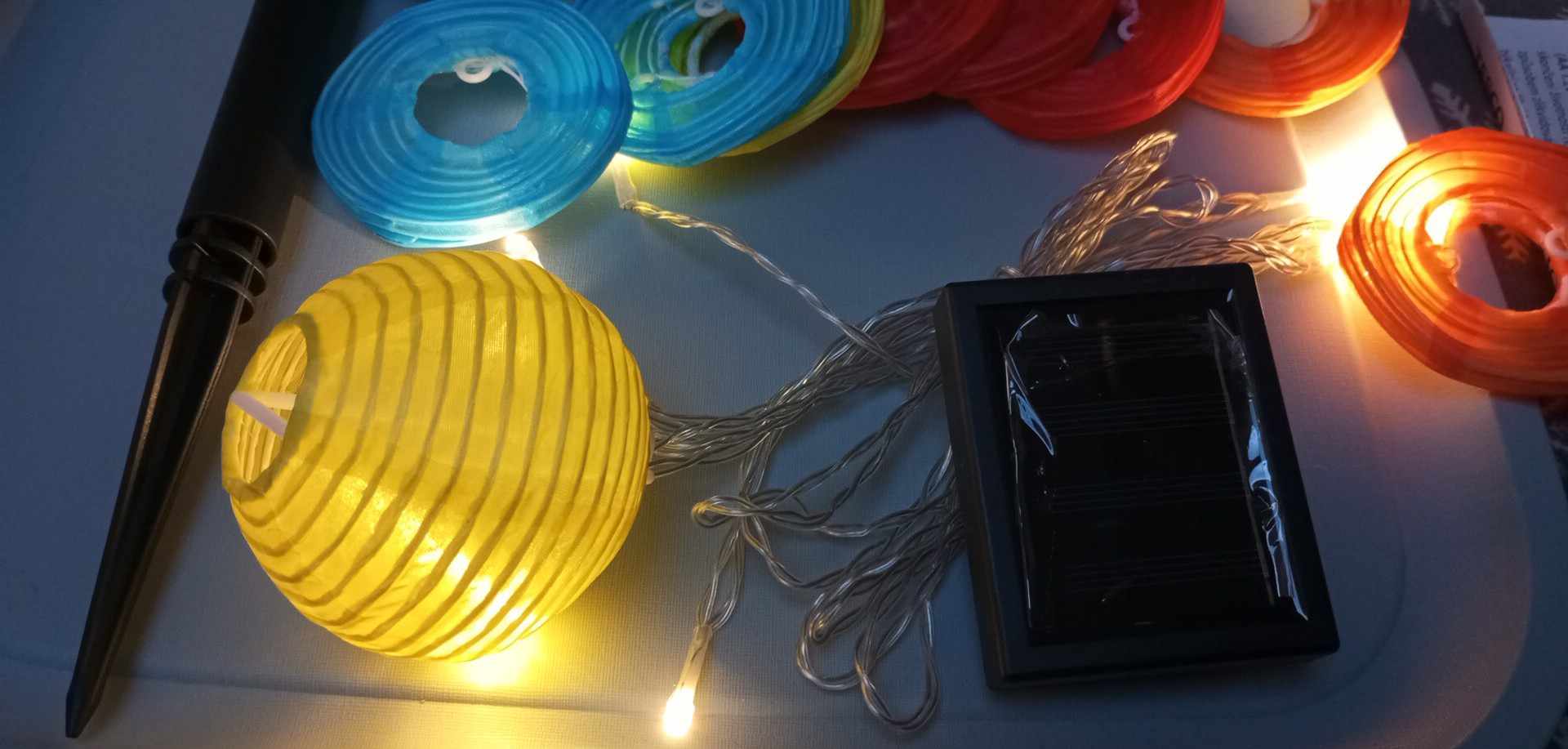 LED SOLÁRNÍ SVĚTELNÝ ŘETEZ 10 KS