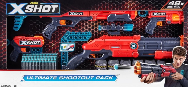 Sada pistolí X-Shot Ultimate Shootout Pack