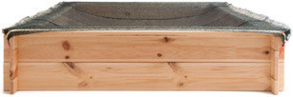 Dřevěné pískoviště Woody čtvercové se sítí natur