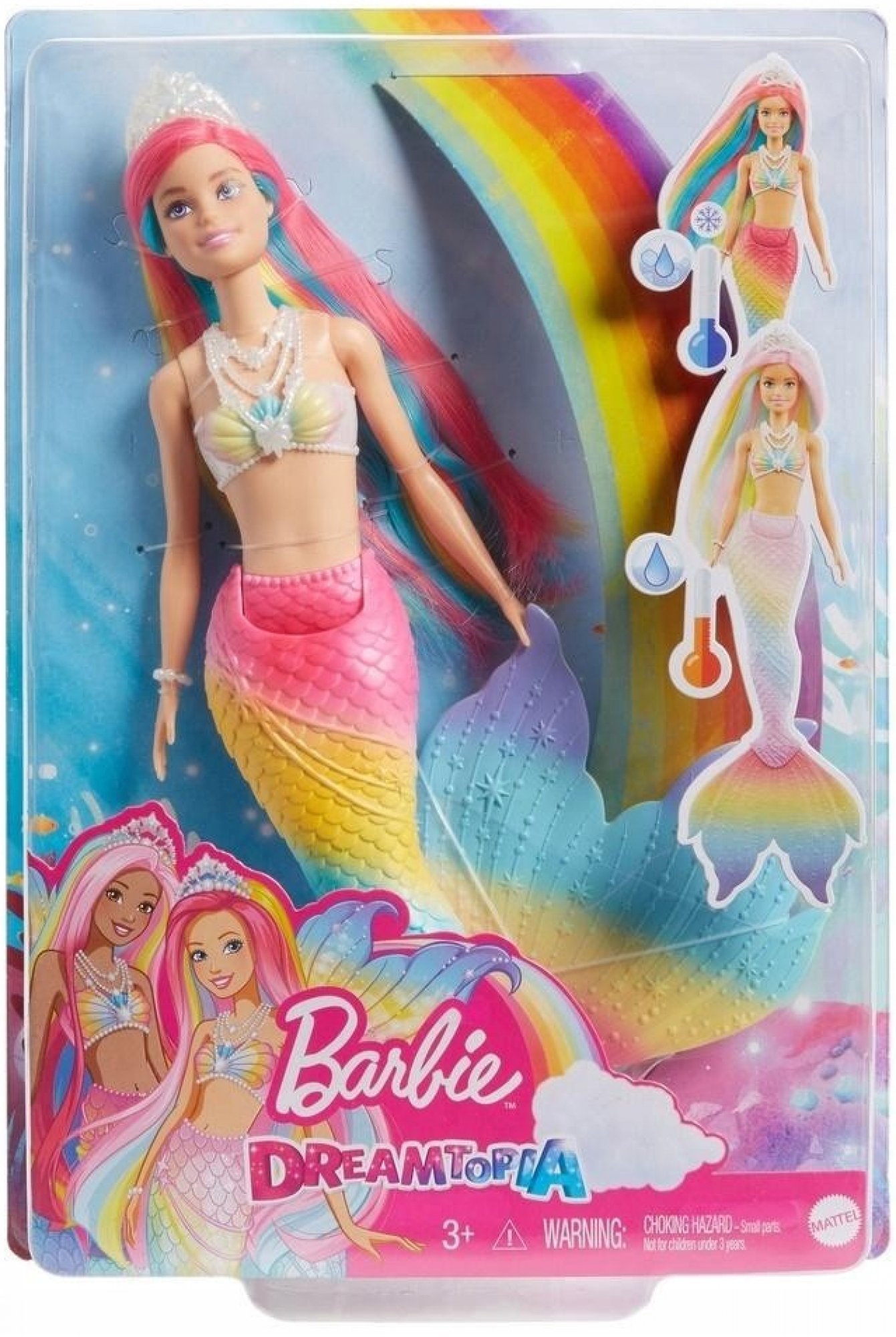 Barbie Duhová mořská panna GTF89