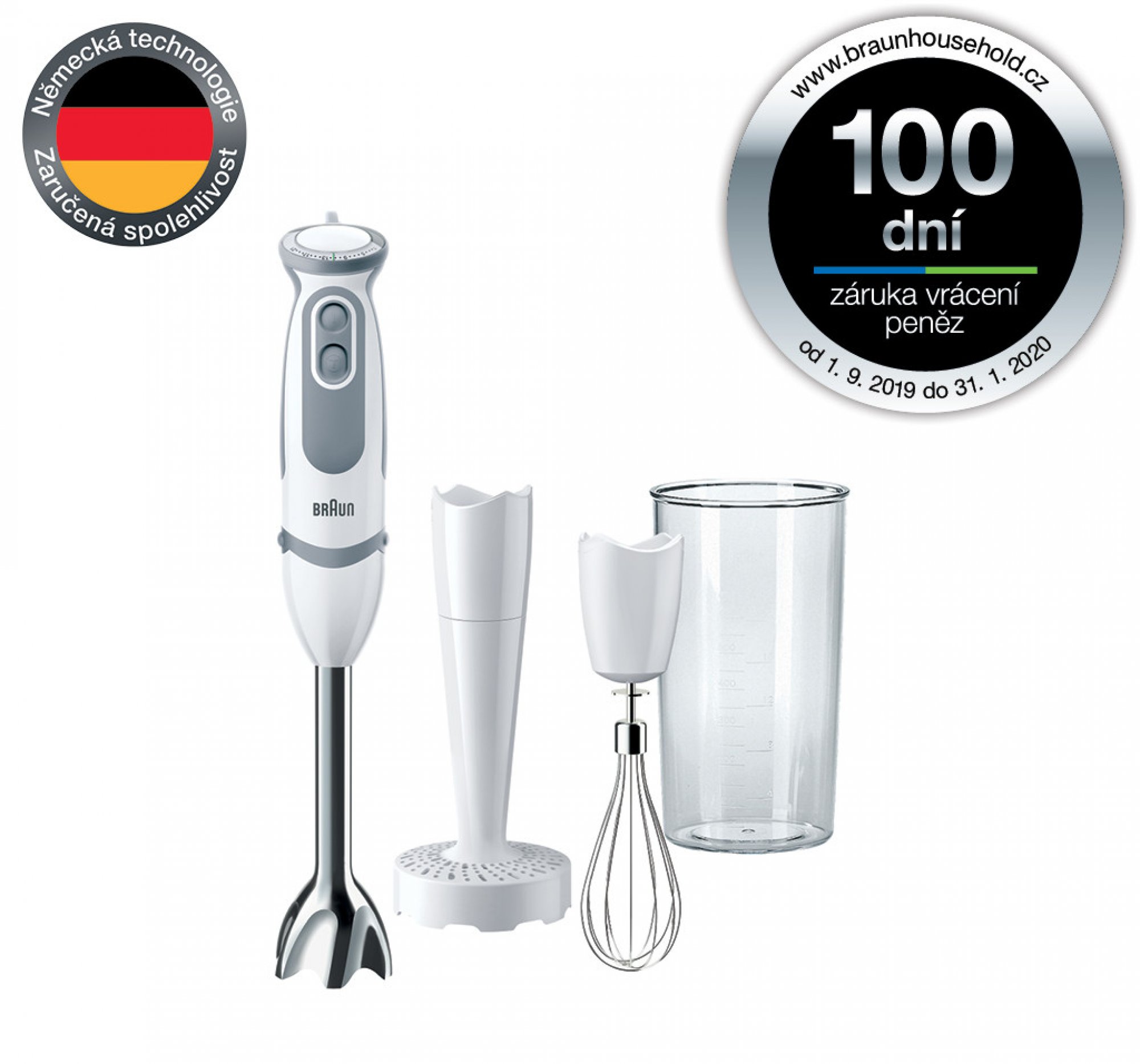 Tyčový mixér Braun MQ 5007 WH Puree Identity