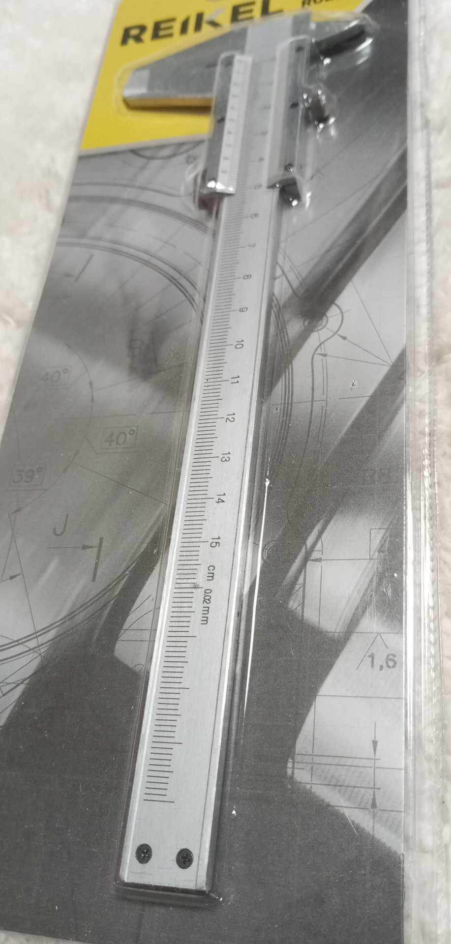 POSUVNÉ MĚŘÍDLO - ŠUPLERA REIKEL 150mm, NEREZ - 0,02mm