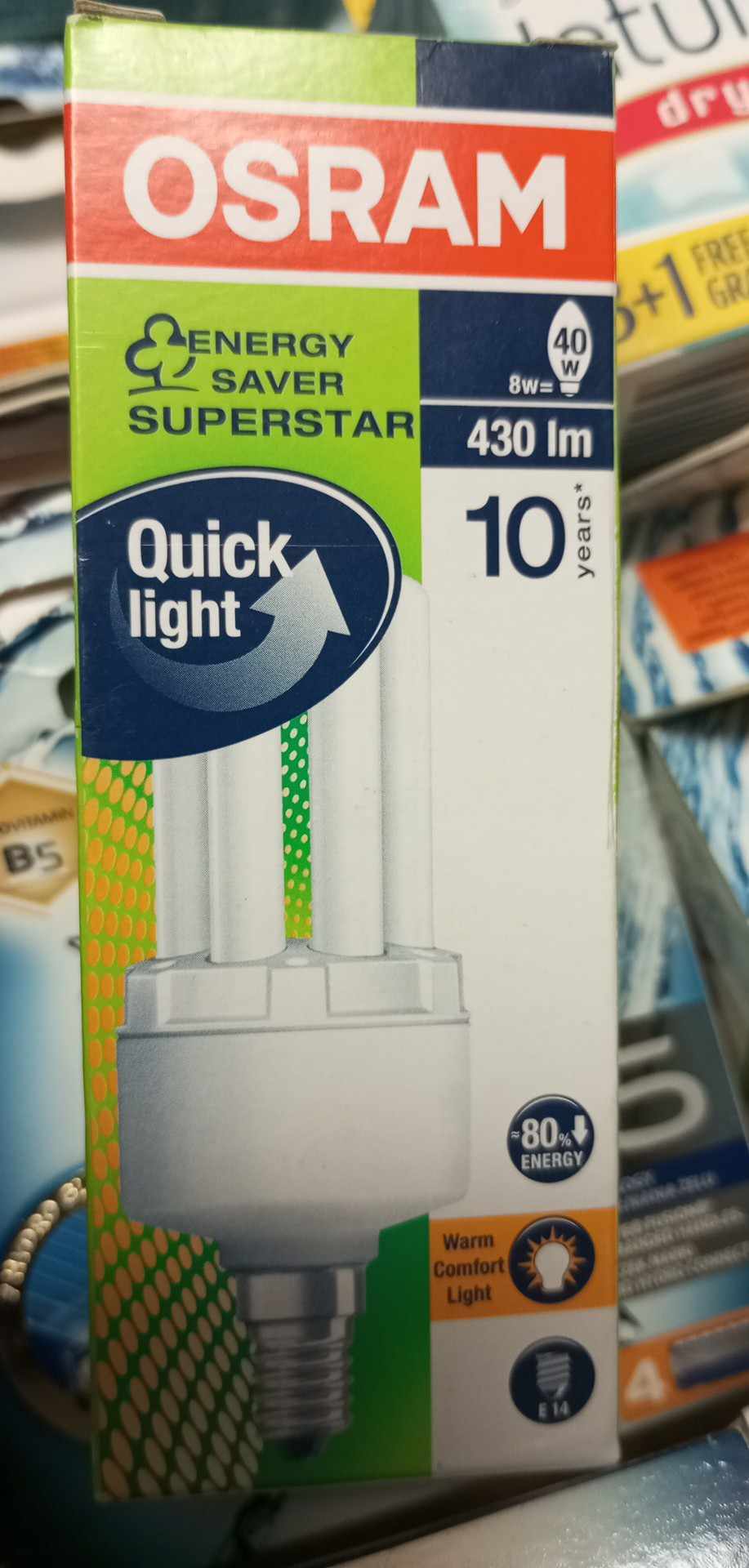 Úsporná žárovka Osram DULUX SUPERSTAR 8W E27