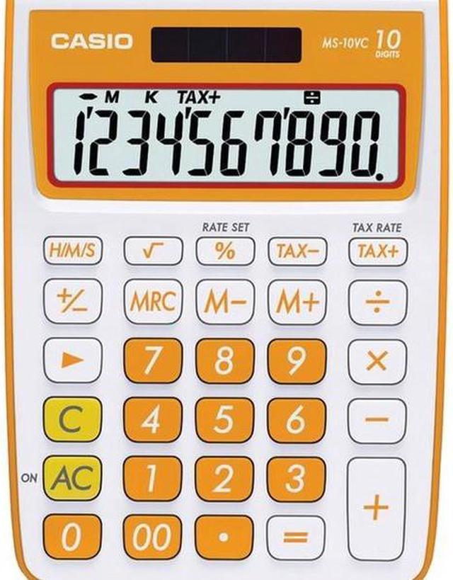 Kalkulačka Casio orange MS-10VC-OE