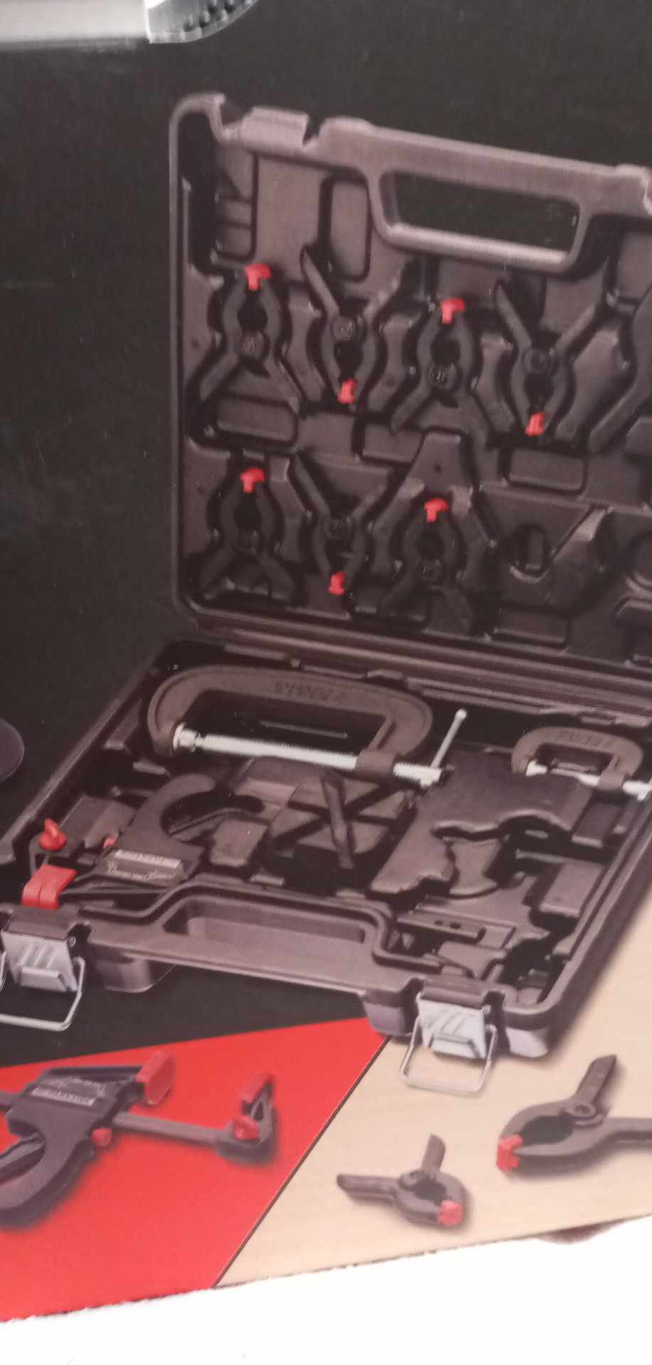 Sada rychloupínacích svěrek, 16dílná PARKSIDE + kufr