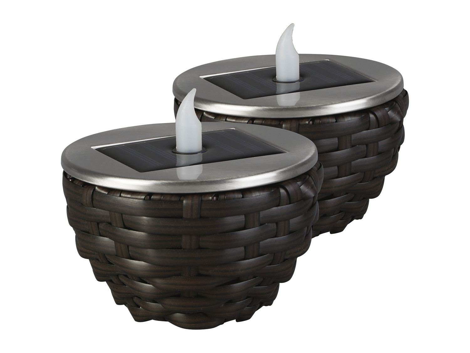 2 x Solární LED svítidlo LIVARNO antracitové
