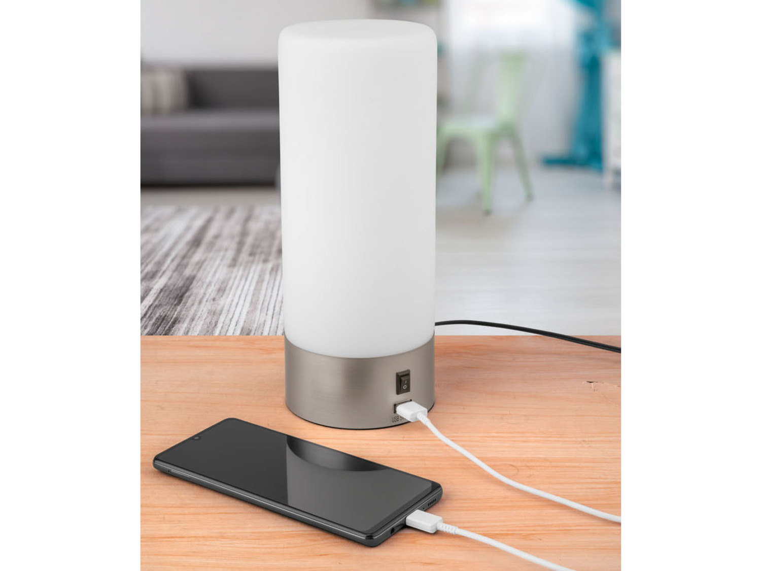 Stolní LED lampa s USB - LIVARNO válec