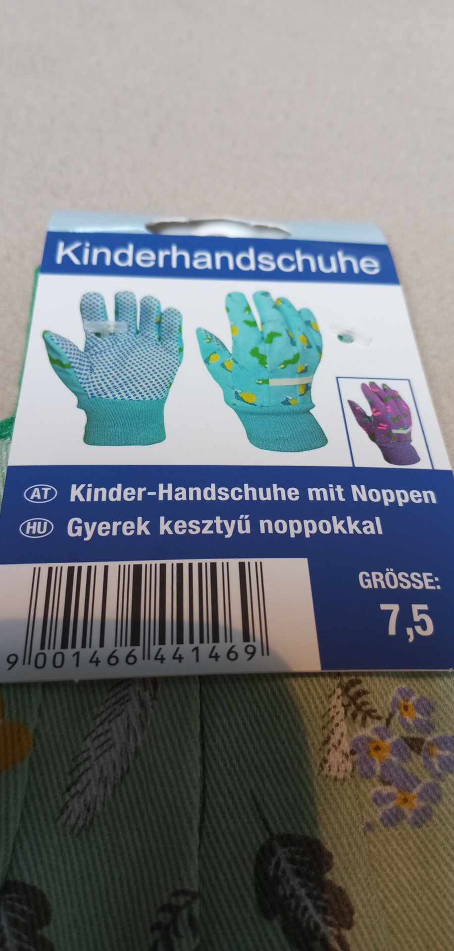Dětské zahradní rukavice s motivem zelené vel. 7.5
