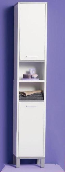 Vysoká koupelnová skříňka Meblomaster MR-1234