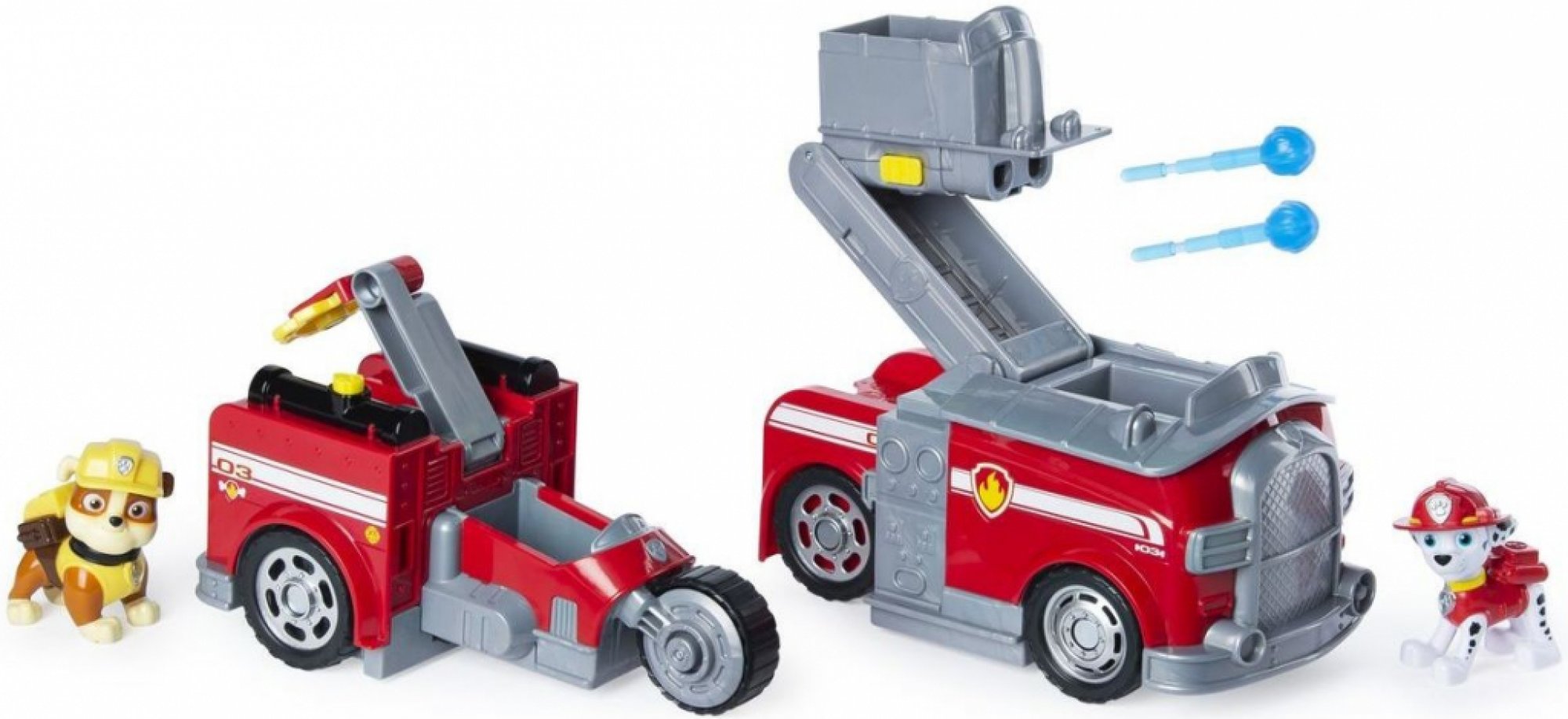 Spin Master Paw Patrol dvě záchranná vozidla v jednom Marshall