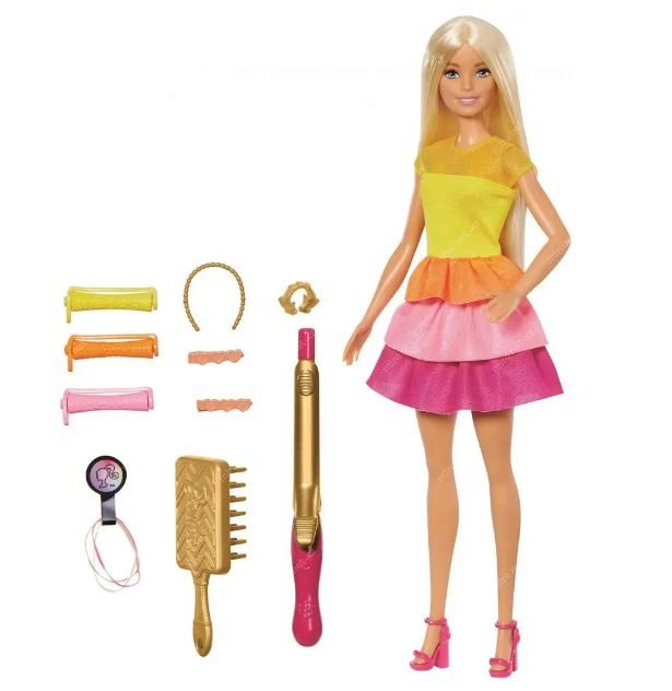 Mattel Barbie Panenka s vlnitými vlasy GBK24