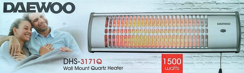 Nástěnný koupelnový infrazářič Daewoo DHS 3171Q 