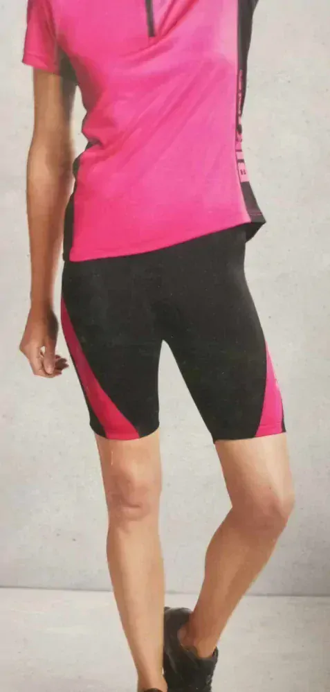 Dámské cyklistické kraťasy Newcential černo růžové vel. M