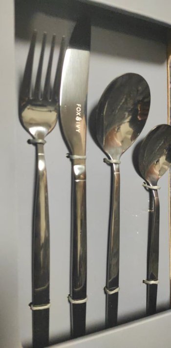 LUXUSNÍ SADA PŘÍBORŮ GRAFITOVÉ BARVY 