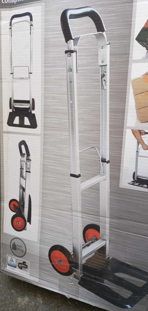 Hliníkový skládací přepravní vozík - rudl 90 kg
