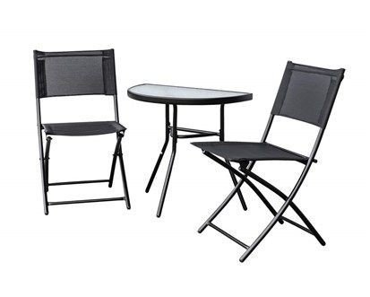 ZAHRADNÍ BALKONOVÝ SET JUMI, ANTRACIT, 3 KS