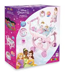Servírovací stolek Disney Princess XL Tea Trolley Smoby s velkou čajovou soupravou 17 dílů