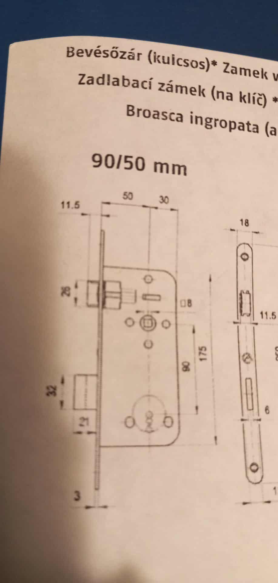 Zásuvný zámek ABUS BZ90/50N