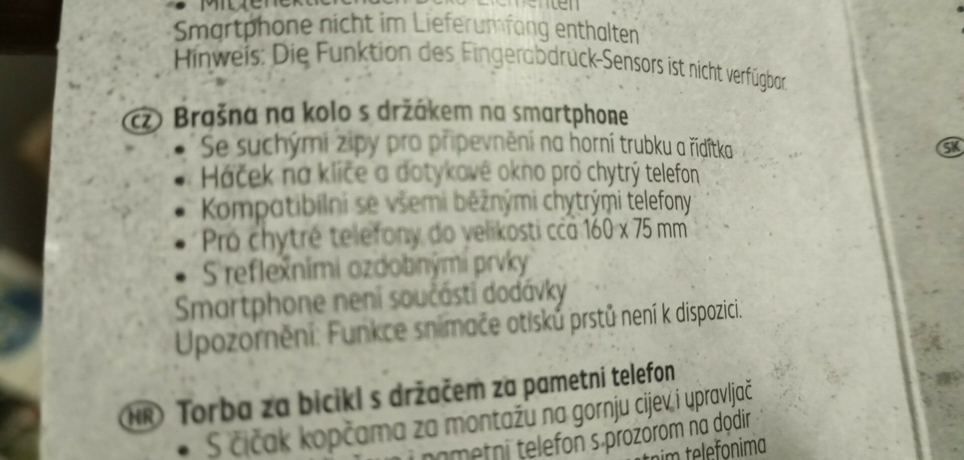 Brašna na kolo s držákem na mobil Newcential 