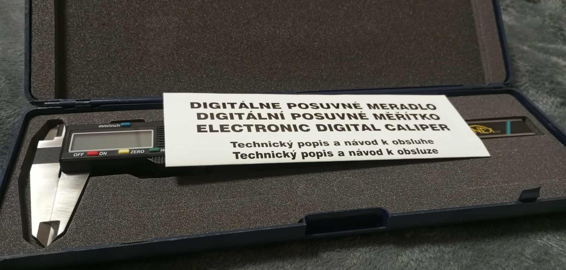 Digitální posuvné měřítko Kinex 200/0,01 mm (6040-02-200)